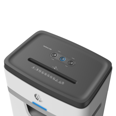 Aktenvernichter HP OneShred 12MC Bedienfeld blaue LED/GO Europe