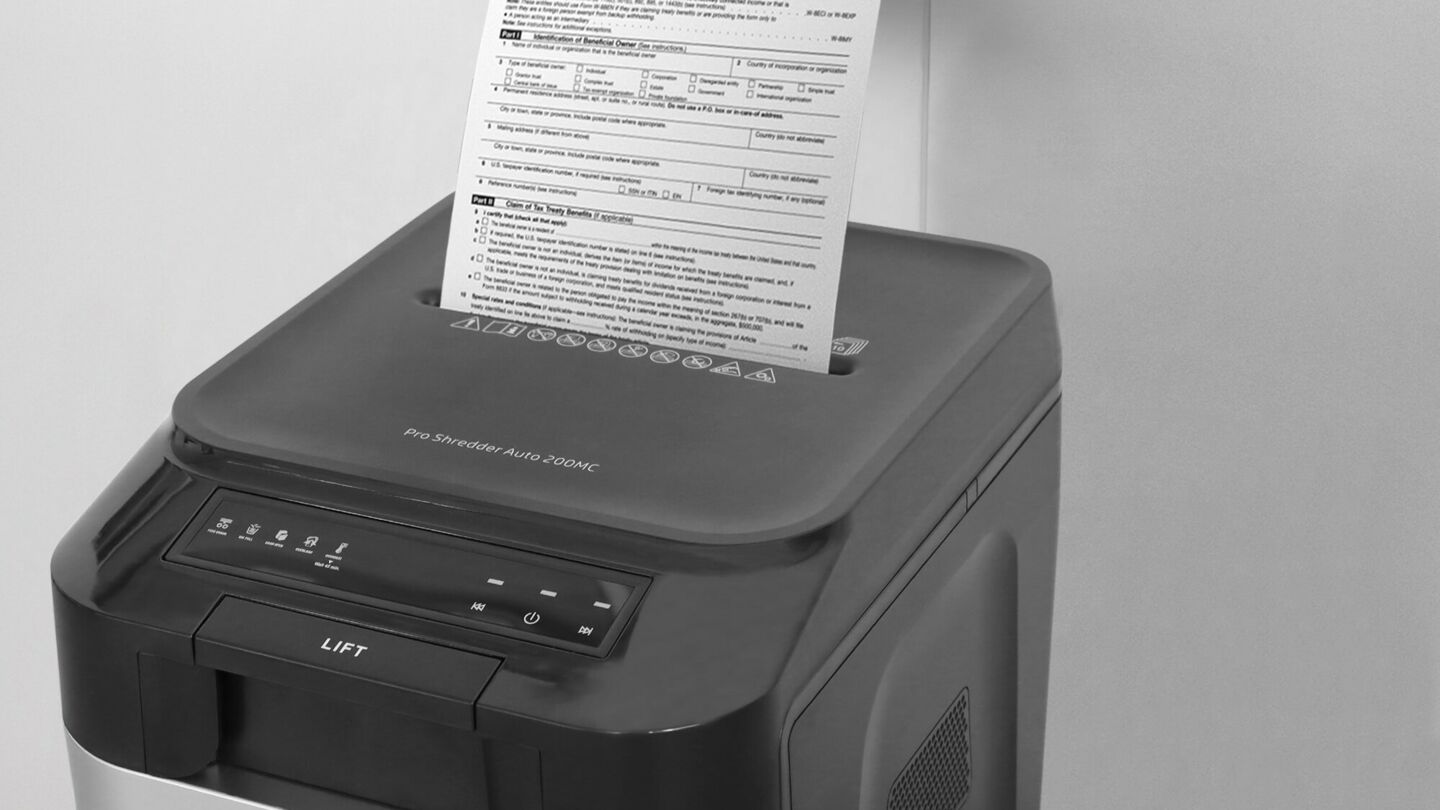 HP Pro Shredder Auto 200MC shredder paper feed/ GO Europe
