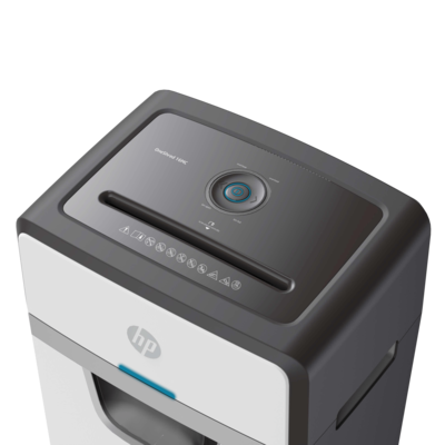 Aktenvernichter HP OneShred 16MC Bedienfeld blaue LED/GO Europe