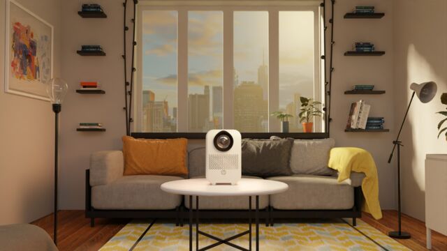 Projektor HP CC180W in Wohnzimmer/GO Europe
