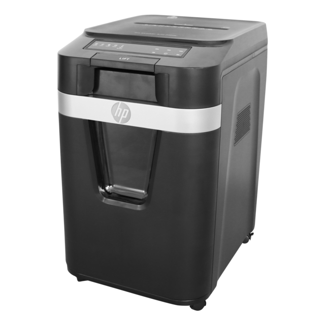 Aktenvernichter HP Pro Shredder Auto 200MC Front linke Seite/GO Europe