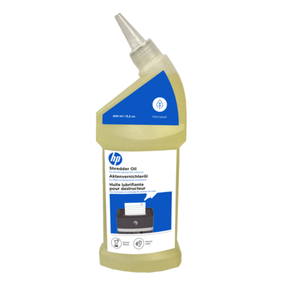HP Shredder oil 400 ml bottle front view/GO Europe