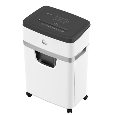 Aktenvernichter HP OneShred 18CC Front linke Seite/GO Europe
