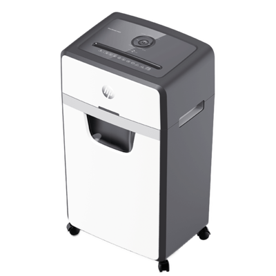 Aktenvernichter HP OneShred 24CC Front linke Seite/GO Europe