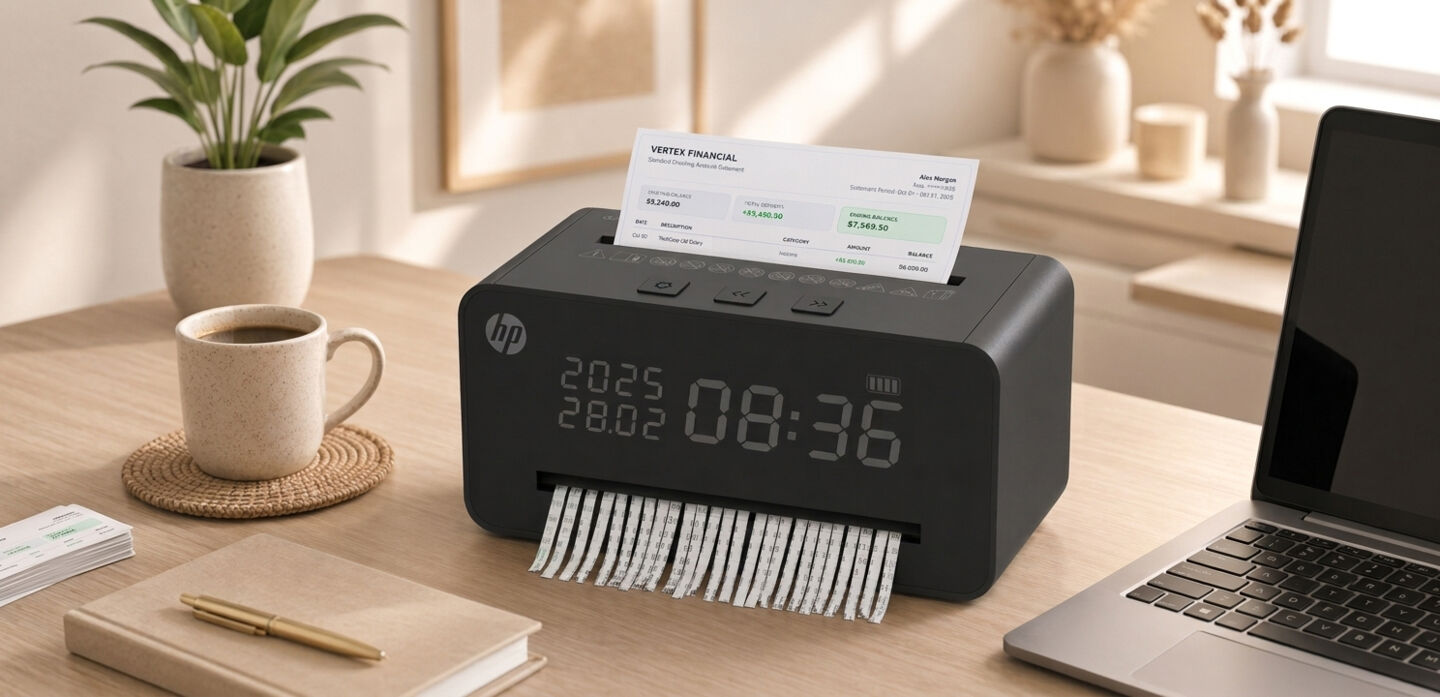 HP Aktenvernichter ClockShred schwarz in Anwendung/GO Europe