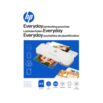 Verpackung HP Laminierfolien Everyday A4 75 Micron 100 Stück/GO Europe