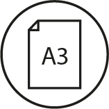 For DIN A3 documents with the dimensions 303 mm x 426 mm.