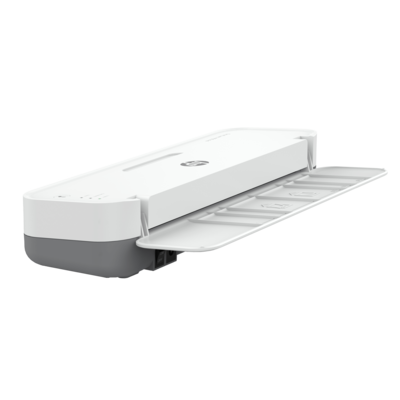 Laminiergerät HP OneLam 400 A4 Rückseite geöffnet/GO Europe