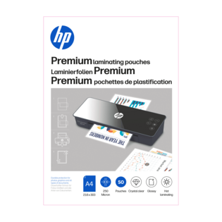 Verpackung HP Laminierfolien Premium A4 250 Micron 50 Stück/GO Europe