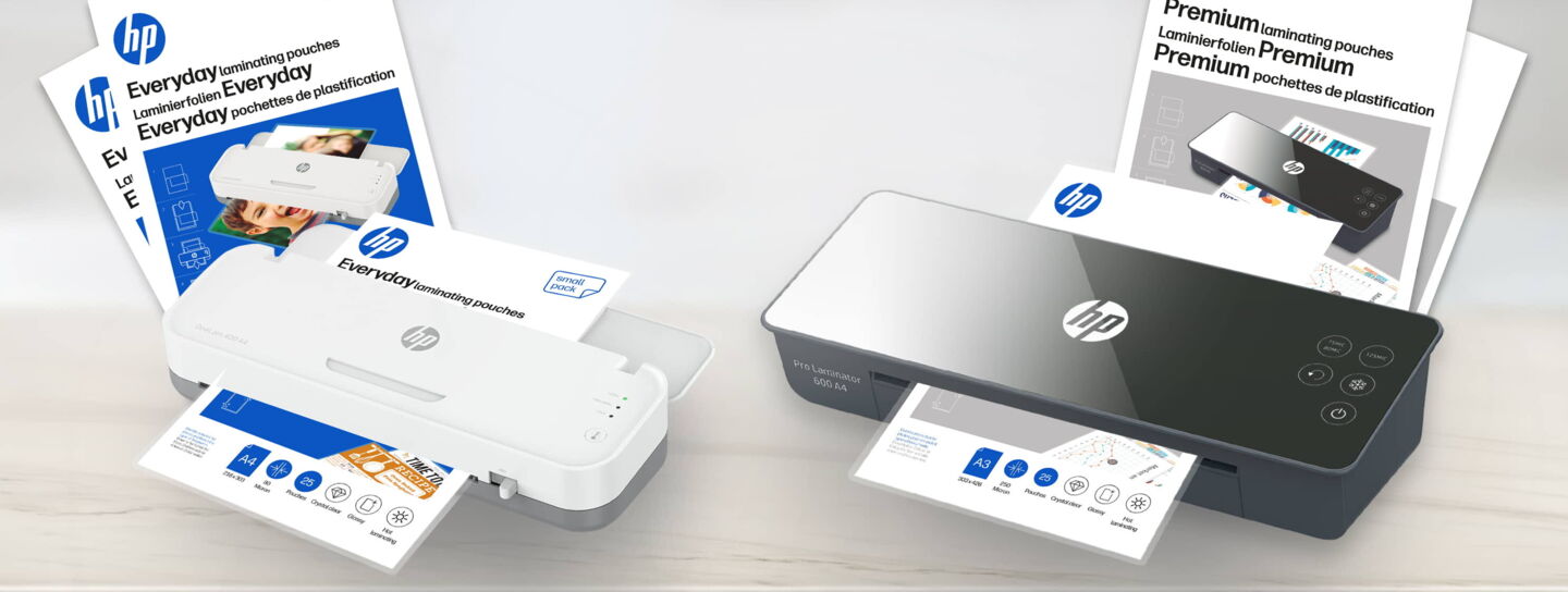 Laminierfolien Produktfamilie mit OneLam und Pro Laminator/GO Europe