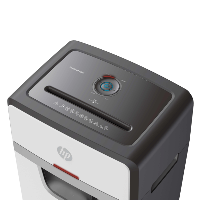 Aktenvernichter HP OneShred 16MC Bedienfeld rote LED/GO Europe