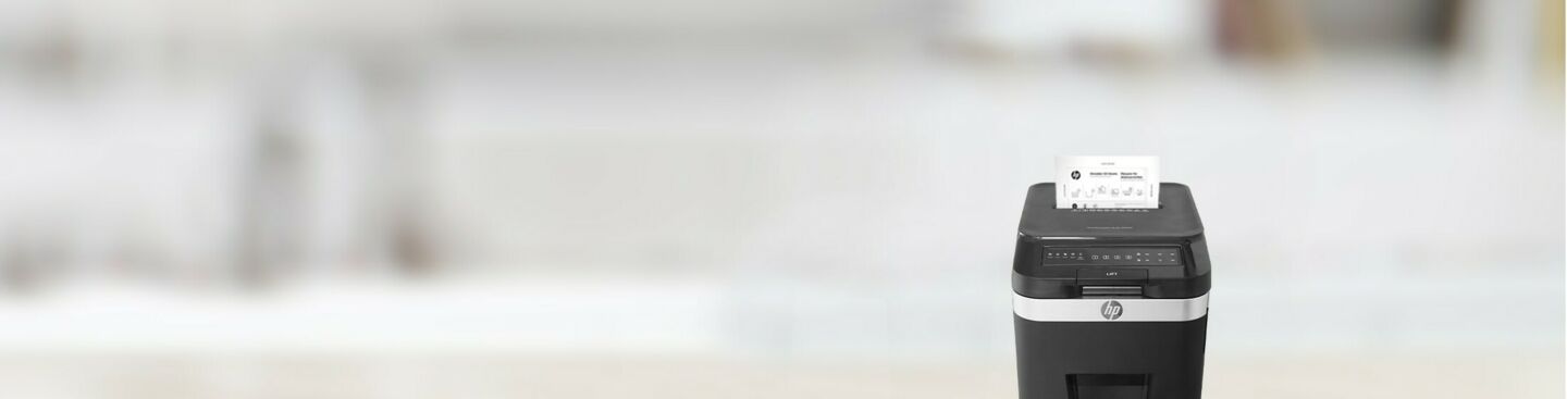 Using HP oil paper in shredders on background/GO Europe