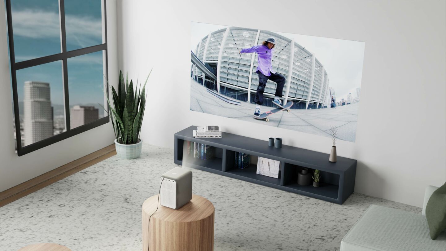 HP Projektor CC500 im Wohnzimmer/GO Europe