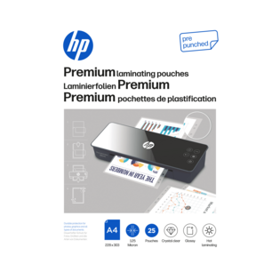 Verpackung HP Laminierfolien Premium A4 125 Micron 25 Stück gelocht/GO Europe