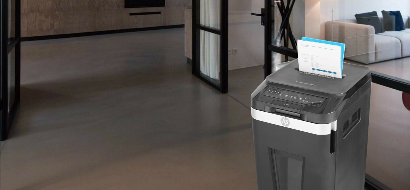 HP OneShred Auto 400CC in room/GO Europe