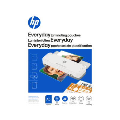 Verpackung HP Laminierfolien Everyday A5 80 Micron 25 Stück/GO Europe
