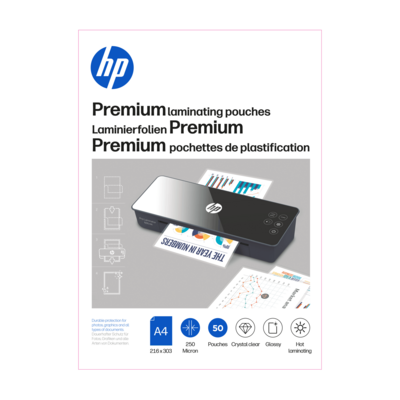 Verpackung HP Laminierfolien Premium A4 250 Micron 50 Stück/GO Europe