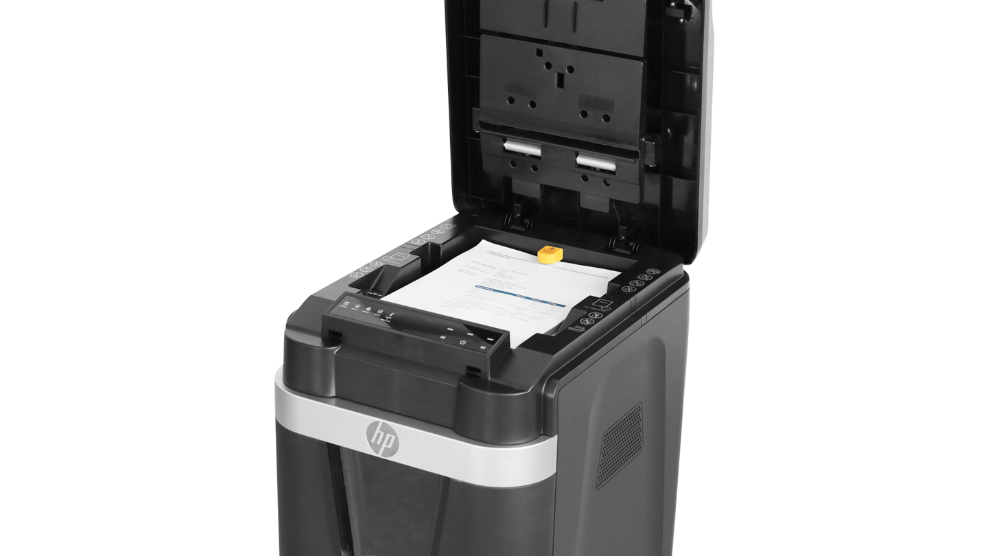 HP Pro Shredder Auto 200MC open lid/GOEurope