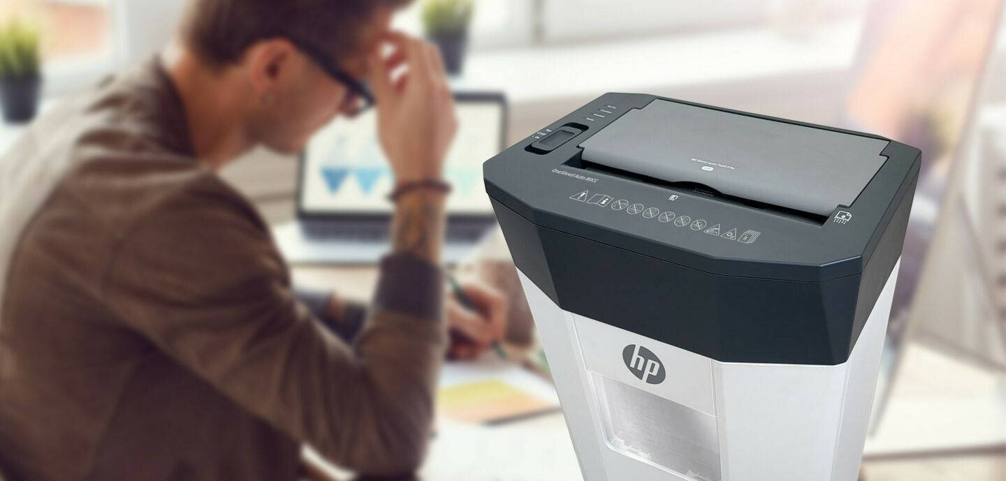 HP OneShred Auto 80CC in the background/GO Europe