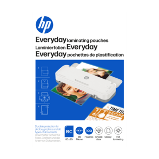 Verpackung HP Laminierfolien Everyday Visitenkarten 80 Micron 100 Stück/GO Europe