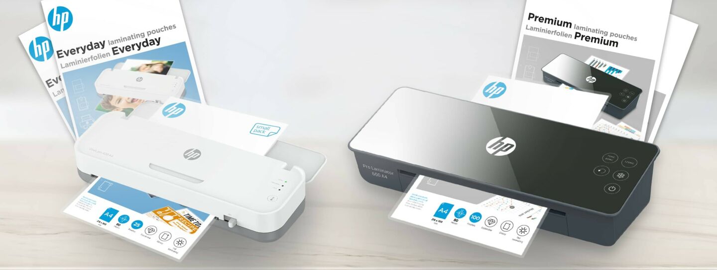 Laminierfolien Produktfamilie mit OneLam und Pro Laminator/GO Europe