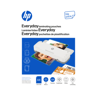 Verpackung HP Laminierfolien Everyday A4 80 Micron 100 Stück/GO Europe