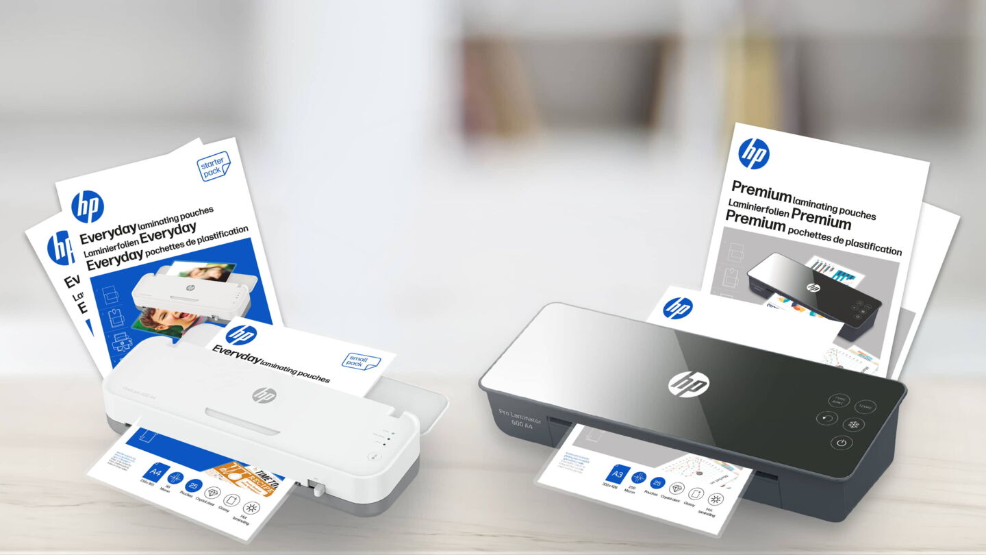 Product family laminating films with OneLam and Pro Laminator/GO Europe