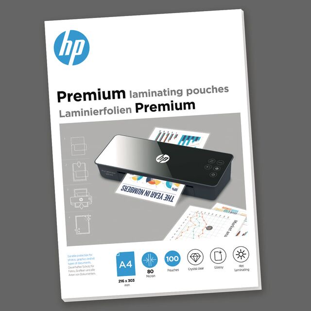 HP Premium Laminierfolien, A4, 80 Micron, 100 Stück
