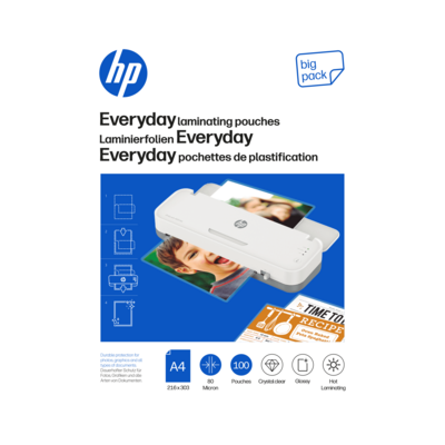 Verpackung HP Laminierfolien Everyday A4 80 Micron 100 Stück/GO Europe