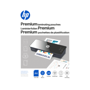 Verpackung HP Laminierfolien Premium A4 80 Micron 100 Stück/GO Europe